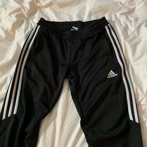 Adidas striped athletic sweatpants